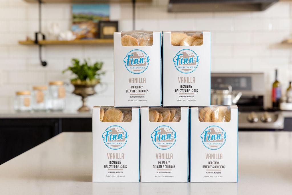 Vanilla Cookies - Finn's Finest Cookies | All-Natural Gourmet Butter & Sugar Cookies